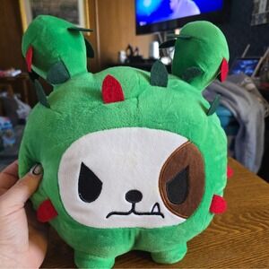 Tokidoki Cactus Puppy Bastardino Backpack Green Dog Plush Zipper Bag NWT